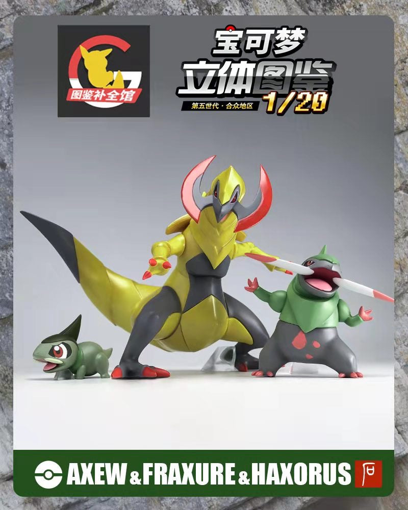 [PREORDER CLOSED] 1/20 Scale World Figure [BQG Studio] - Axew & Fraxure & Haxorus
