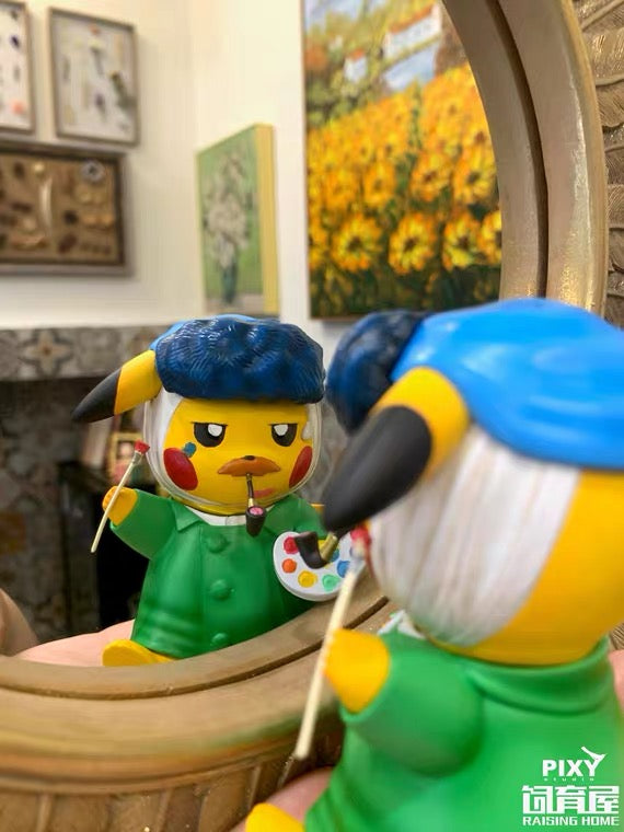[IN STOCK] Mini Statue [RAISING HOME Studio] - Vincent Van Gogh Self-portrait (Pikachu)