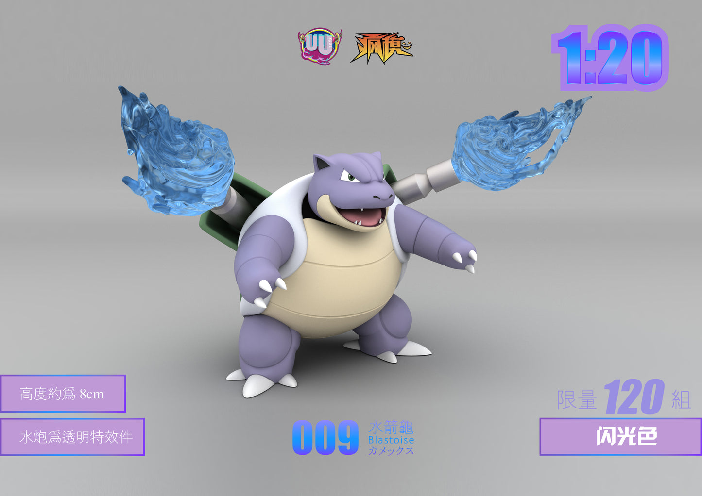 [PREORDER CLOSED] 1/20 Scale World Figure [UU Studio] - Blastoise