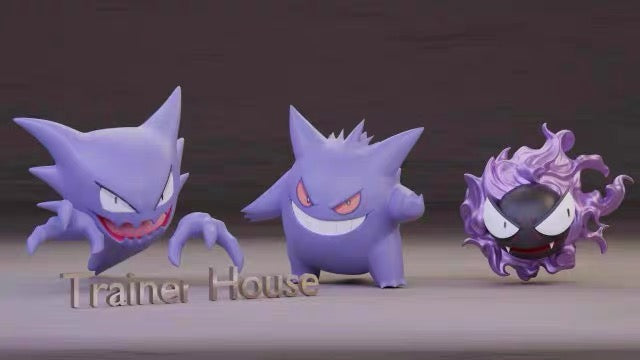 [PREORDER CLOSED] 1/20 Scale World Figure [Trainer House Studio] - Gastly & Haunter & Gengar