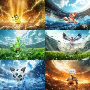 [PREORDER] 1/20 Scale World Figure [WONDER] - Hoenn Set (Pikachu & Corphish & Torkoal & Sceptile & Swellow & Glalie)