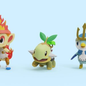 [PREORDER] 1/20 Scale World Figure [EC] - Turtwig & Chimchar & Piplup