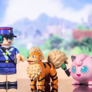 [IN STOCK] Pokémon Minifigure [Liberty Brick] - Officer Jenny & Jigglypuff & Growlithe
