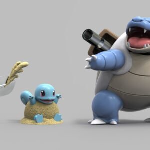 [REMAINING BALANCE] 1/20 Scale World Figure [EC] - Squirtle & Wartortle & Blastoise