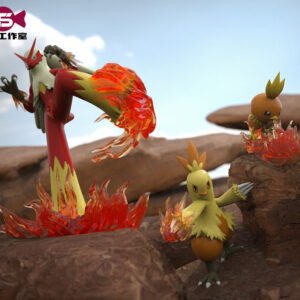[PREORDER] 1/20 Scale World Figure [TS] - Torchic & Combusken & Blaziken