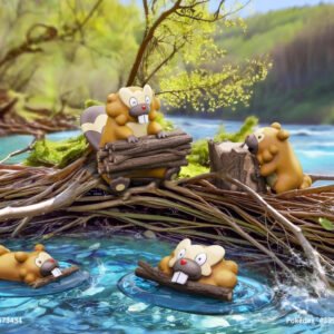 [PREORDER] 1/20 Scale World Figure [JB] - Bidoof & Bibarel