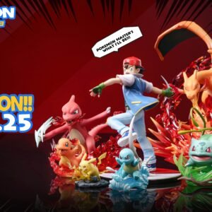 [PREORDER] 1/20 Scale World Figure [KEKE] - Ash Ketchum & Charmander & Charmeleon & Charizard & Bulbasaur & Squirtle & Pikachu
