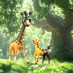 [PREORDER] 1/20 Scale World Figure [WONDER] - Girafarig & Farigiraf