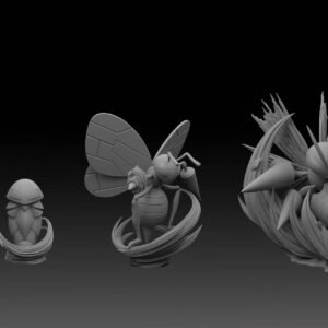 [PREORDER] 1/20 Scale World Figure [DM & WG] - Weedle & Kakuna & Beedrill