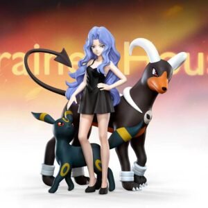 [PREORDER] 1/20 Scale World Figure [TRAINER HOUSE] - Karen & Umbreon & Houndoom
