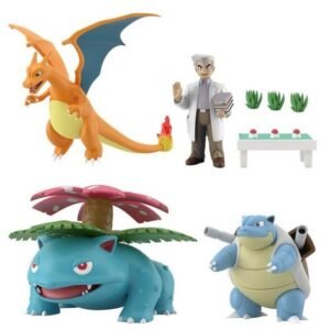[IN STOCK] 1/20 Scale World Figure [BANDAÏ] - Professor Samuel Oak & Venusaur & Charizard & Blastoise