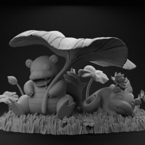 [PREORDER] 1/20 Scale World Figure [DM & WG] - Sleeping Slowpoke & Slowbro