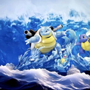 [IN STOCK] 1/20 Scale World Figure [PALLET TOWN] - Squirtle & Wartortle & Blastoise