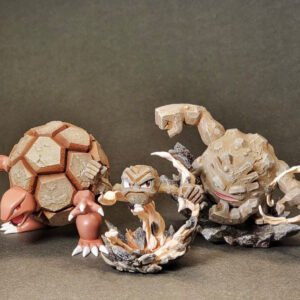 [IN STOCK] 1/20 Scale World Figure [PALLET TOWN] - Geodude & Graveler & Golem