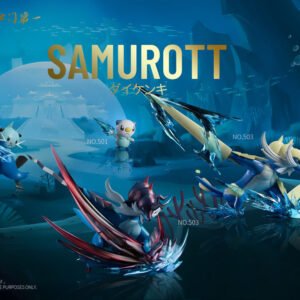 [IN STOCK] 1/20 Scale World Figure [T1] - Oshawott & Dewott & Samurott & Hisuian Samurott