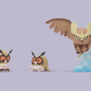 [REMAINING BALANCE] 1/20 Scale World Figure [EC] - Hoothoot & Noctowl