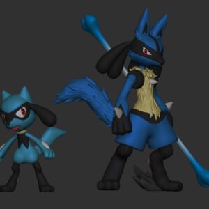 [PREORDER] 1/20 Scale World Figure [RZ] - Riolu & Lucario