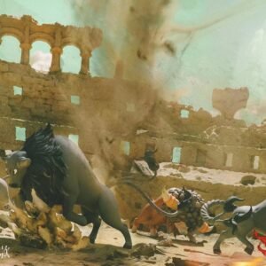 [PREORDER] 1/20 Scale World Figure [PALLET TOWN] - Paldean Tauross & Bouffalant