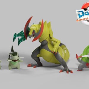 [PREORDER CLOSED] 1/20 Scale World Figure [DAIKI Research Institute] - Axew & Fraxure & Haxorus