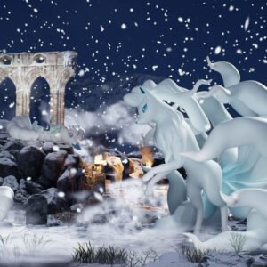 [PREORDER] 1/20 Scale World Figure [MEGAZZ] - Alolan Vulpix & Ninetales