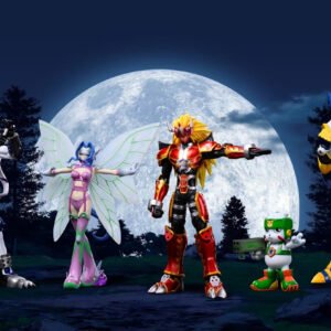 [PREORDER] Digimon Figure [SUN] - Agnimon & Wolfmon & Blitzmon & Fairimon & Chackmon