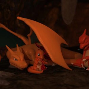 [PREORDER] 1/20 Scale World Figure [XZ] - Charmander & Charmeleon & Charizard