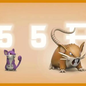 [PREORDER CLOSED] 1/20 Scale World Figure [55] - Rattata & Raticate