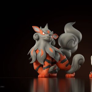 [REMAINING BALANCE] 1/20 Scale World Figure [YH] - Hisuian Growlithe & Arcanine