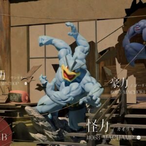 [PREORDER] 1/20 Scale World Figure [PALLET TOWN] - Machop & Machoke & Machamp B