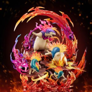 [PREORDER] 1/20 Scale World Figure [SIIRI] - Cyndaquil & Quilava & Typhlosion & Hisuian Typhlosion