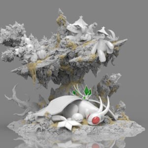[REMAINING BALANCE] 1/20 Scale World Figure [DM] - Trapinch & Vibrava & Flygon & Cacnea & Cacturne & Maractus