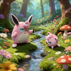 [PREORDER] 1/20 Scale World Figure [YOR] - Jigglypuff & Wigglytuff