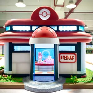 [IN STOCK] 1/20 Scale World Figure [POKE HOUSE] - Poke Center & Nurse Joy & Chansey