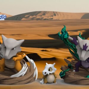 [PREORDER CLOSED] 1/20 Scale World Figure [PUFF] - Cubone & Marowak & Alolan Marowak