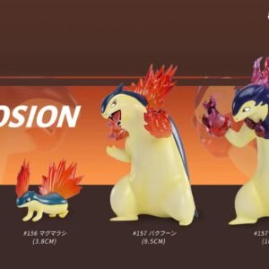 [PREORDER CLOSED] 1/20 Scale World Figure [T1] - Cyndaquil & Quilava & Typhlosion & Hisuian Typhlosion