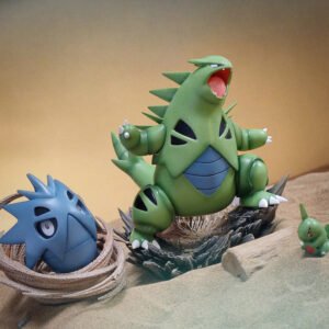 [IN STOCK] 1/20 Scale World Figure [PALLET TOWN] - Larvitar & Pupitar & Tyranitar