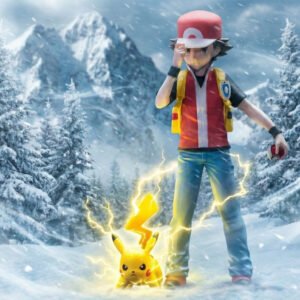 [IN STOCK] 1/20 Scale World Figure [MAGA] - Red (Adventures) & Pikachu