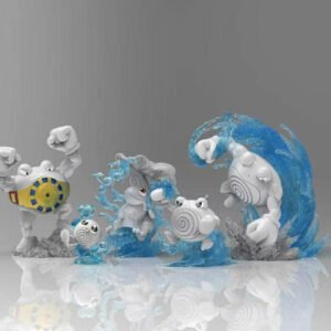 [PREORDER] 1/20 Scale World Figure [DM VIP] - Poliwag & Poliwhirl & Poliwrath & Politoed
