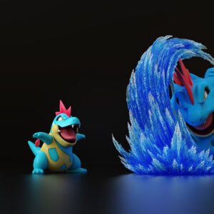 [PREORDER] 1/20 Scale World Figure [GENERATIONS] - Totodile & Croconaw & Feraligatr
