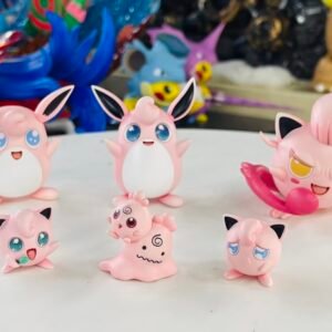 [IN STOCK] 1/20 Scale World Figure [GOLDEN CITY] - Jigglypuff & Wigglytuff & Ditto & Igglybuff & Scream Tail