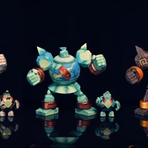 [PREORDER] 1/20 Scale World Figure [GOLDEN CITY] - Golett & Golurk