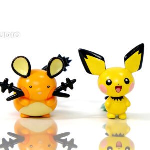 [PREORDER] 1/20 Scale World Figure [PAND] - Pichu & Dedenne