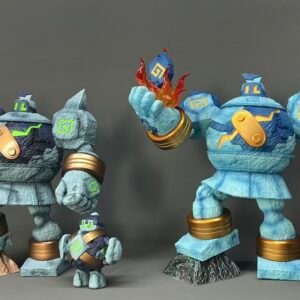[PREORDER] 1/20 Scale World Figure [MIRACLE ISLAND] - Golett & Golurk