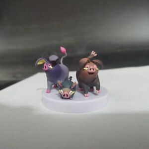 [PREORDER CLOSED] 1/40 Zukan Figure [ROWLET] - Lechonk & Oinkologne