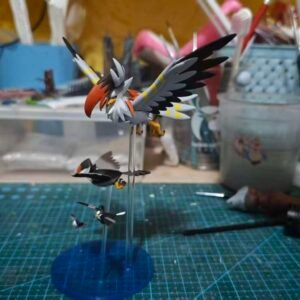 [PREORDER] 1/40 Zukan Figure [ROWLET] - Starly & Staravia & Staraptor & Mega Staraptor