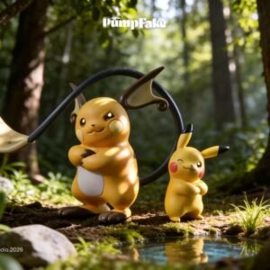 [PREORDER] 1/20 Scale World Figure [PUMPFAKE] - Pikachu & Raichu
