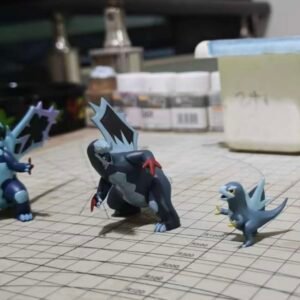 [PREORDER] 1/40 Zukan Figure [ROWLET] - Frigibax & Arctibax & Baxcalibur & Mega Baxcalibur