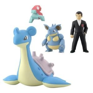 [PREORDER] 1/20 Scale World Figure [BANDAÏ] - Giovanni & Nidoqueen & Lapras & Porygon (Reissue)