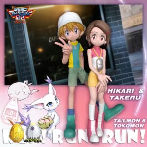 [PREORDER] Digimon Figure [SUN] - Takaishi Takeru & Tokomon / Yagami Hikari & Gatomon