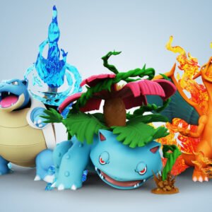 [PREORDER] 1/20 Scale World Figure [UNOVA] - Venusaur / Charizard / Blastoise
